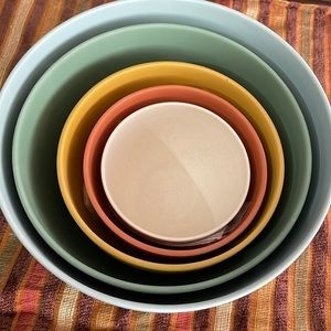 Bamboozle plant based materials nesting planter pot set